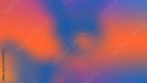 Blur Orange blue abstract b...