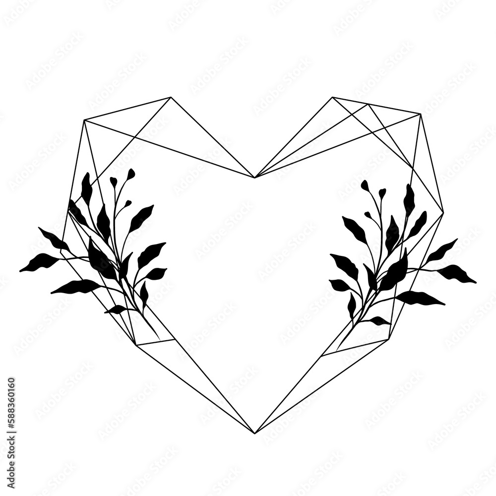 Hand drawn floral frame illustration Hand drawn floral frame illustration