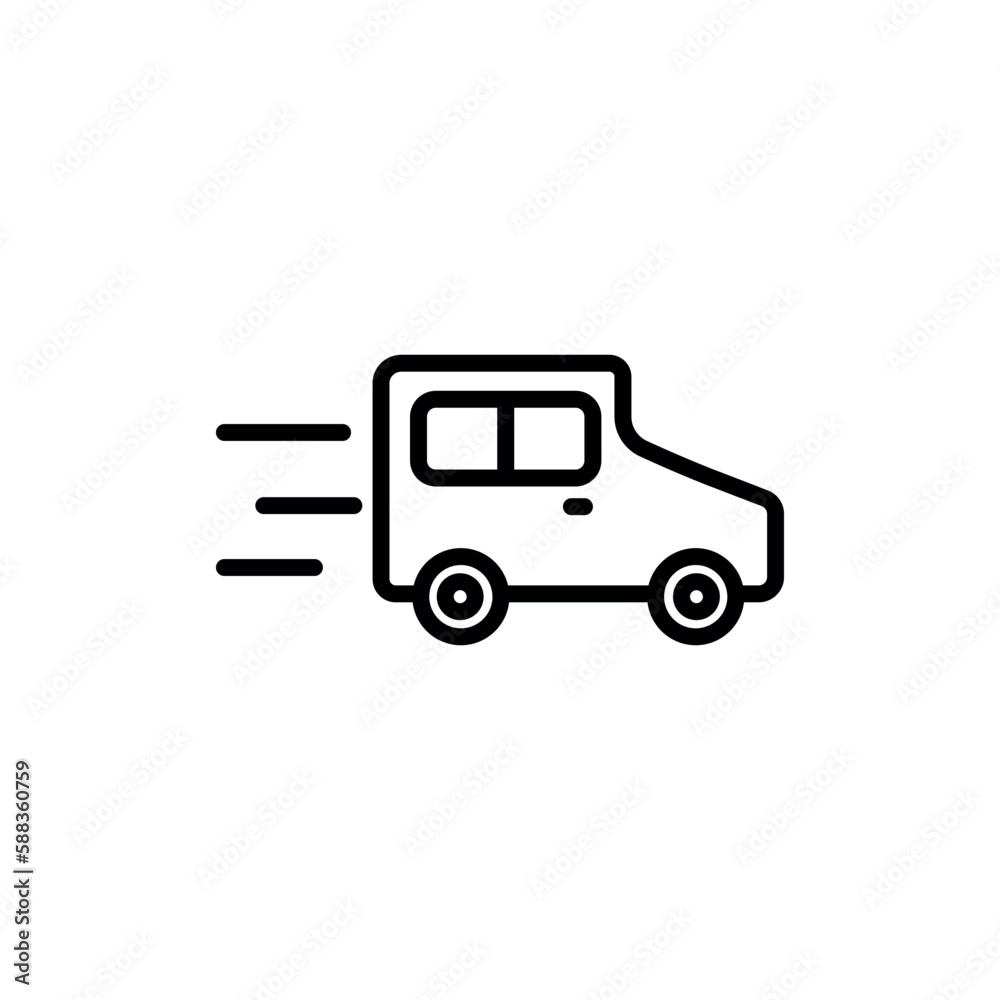Truck line icon shipping, delivery symbol, vector Truck line icon shipping, delivery symbol, vector