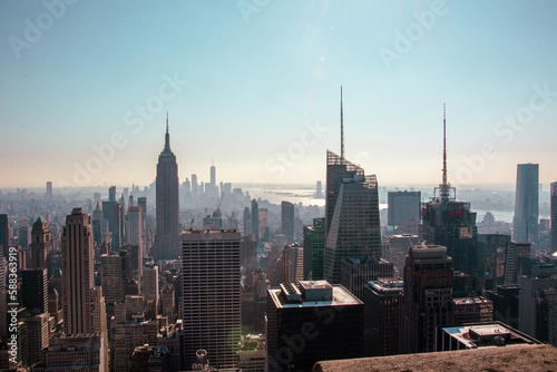vista panoramica de la ciudad de new york