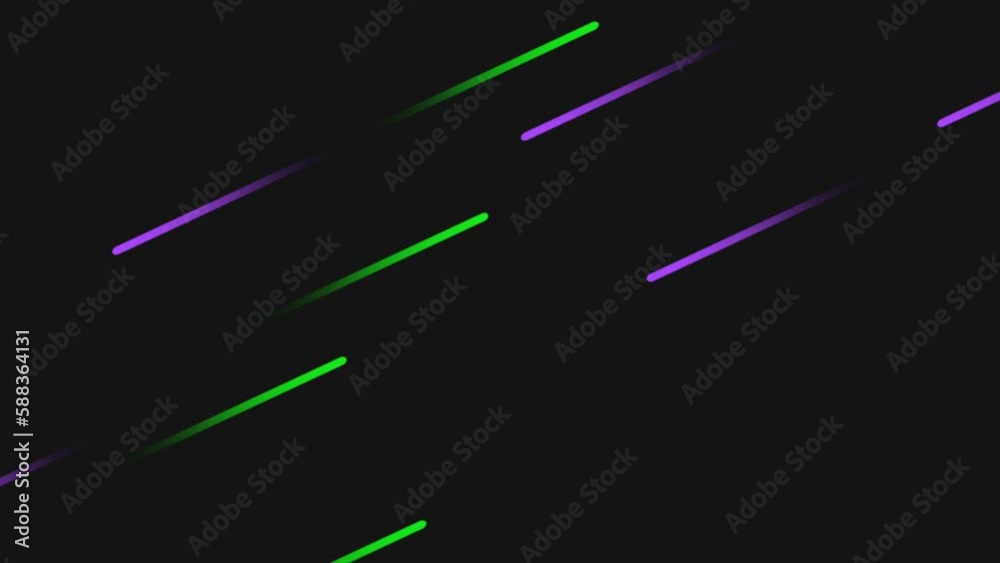 Neon green and purple lines pattern on black gradient, motion abstract corporate, business and geometric style background Neon green and purple lines pattern on black gradient, motion abstract corporate, business and geometric style background