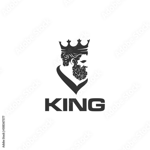 king with a crown on his head