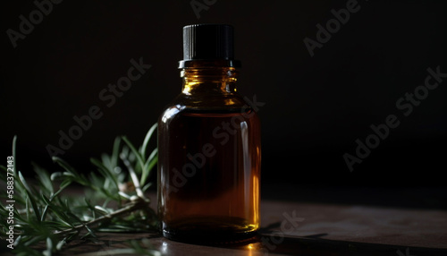 Soothing aromatherapy oil from natural herbal medicine generated by AI