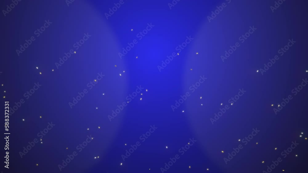 Flying gold glitters on blue gradient, motion abstract awards, holidays and retro style background Flying gold glitters on blue gradient, motion abstract awards, holidays and retro style background