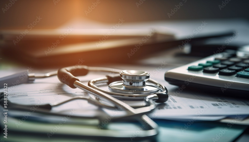 Healthy professionals use medical equipment for research generated by AI Healthy professionals use medical equipment for research generated by AI