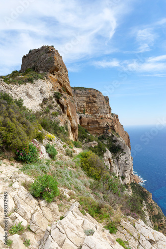 Cliffs of Cassis in the French Riviera coast