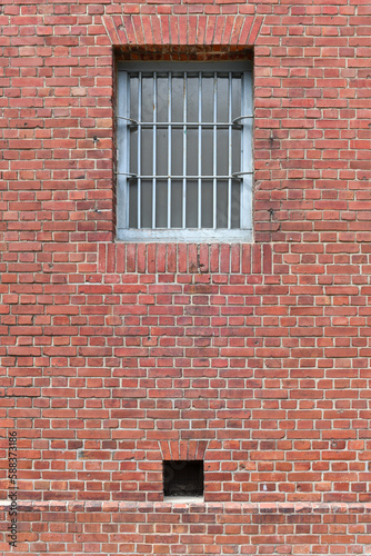 brick construction and old windows