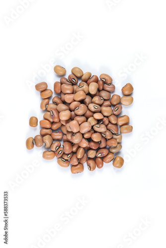 Fotografie Brown cowpeas, (Brown crowder peas, Yunakesa Brown Crowder Cowpea, Dixie Lee Pea