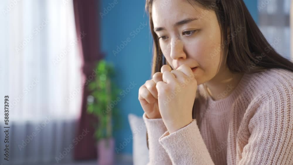 Worried and uneasy asian young woman restless.
Nervous and panicked asian young woman thinking worried and getting stress.
Worried and uneasy asian young woman restless.
Nervous and panicked asian young woman thinking worried and getting stress.