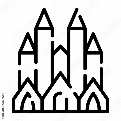 Obraz na plátně Construction at Sagrada Familia proceeds, backed by apparent popular support