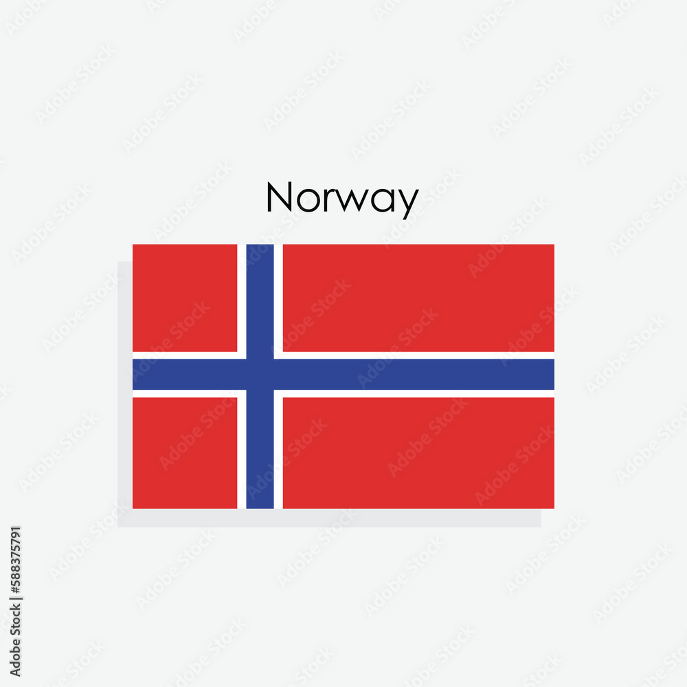 Obraz premium flag of Norway country vector