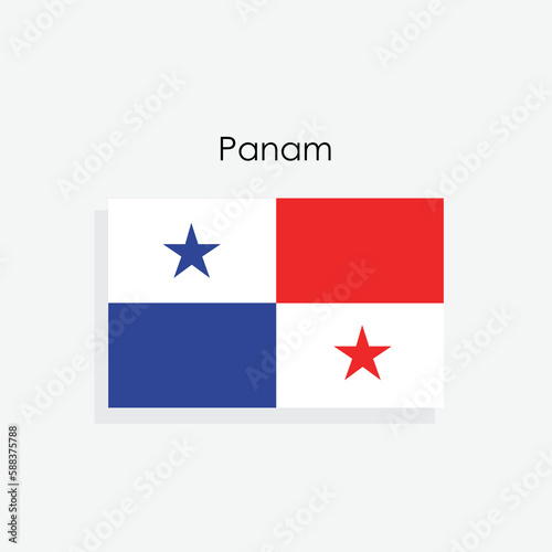 Panama country flag vector