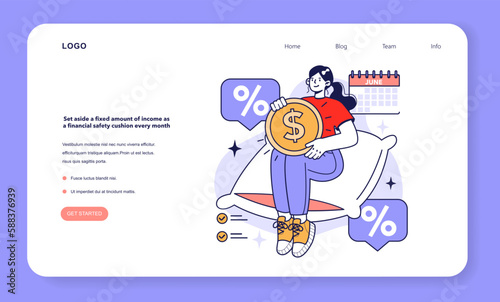 Set aside a fixed amount of income as a financial safety cushion every