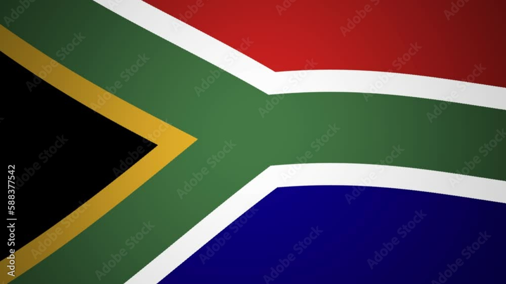 South Africa Waving Flag Looping Animation Background Stock Video South Africa Waving Flag Looping Animation Background Stock Video
