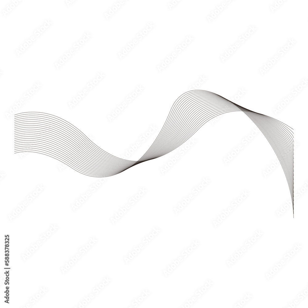 Abstract Wavy line