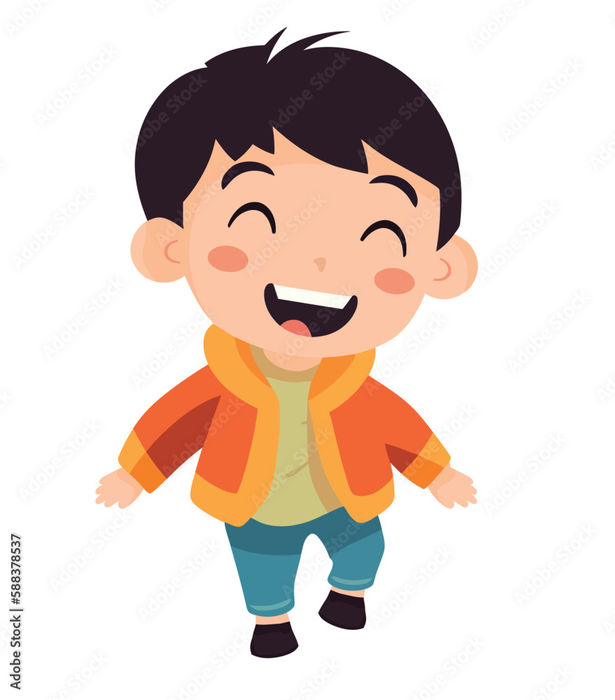Smiling boy playing in winter having fun Smiling boy playing in winter having fun