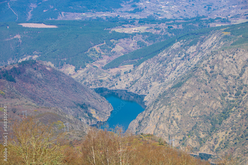 Landscape of Ribeira Sacra in Galicia