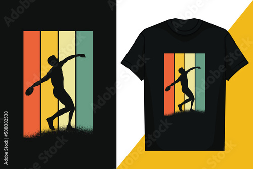 Retro Vintage Discus Thrower T-shirt