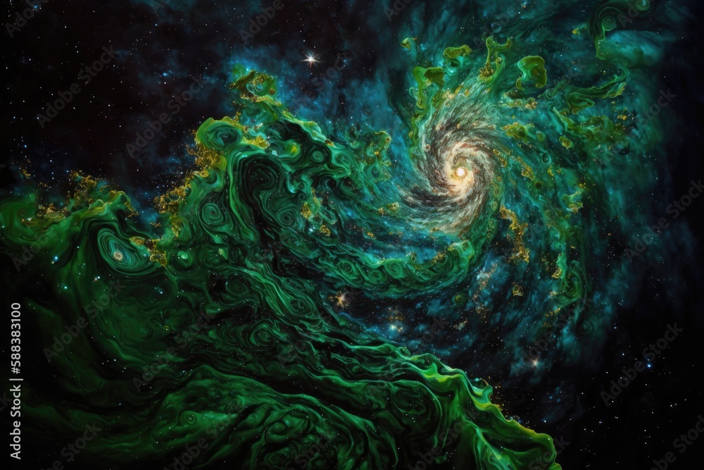 Cosmic being created with Generative AI Cosmic being created with Generative AI