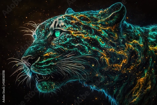 Cosmic being animal created with Generative AI 