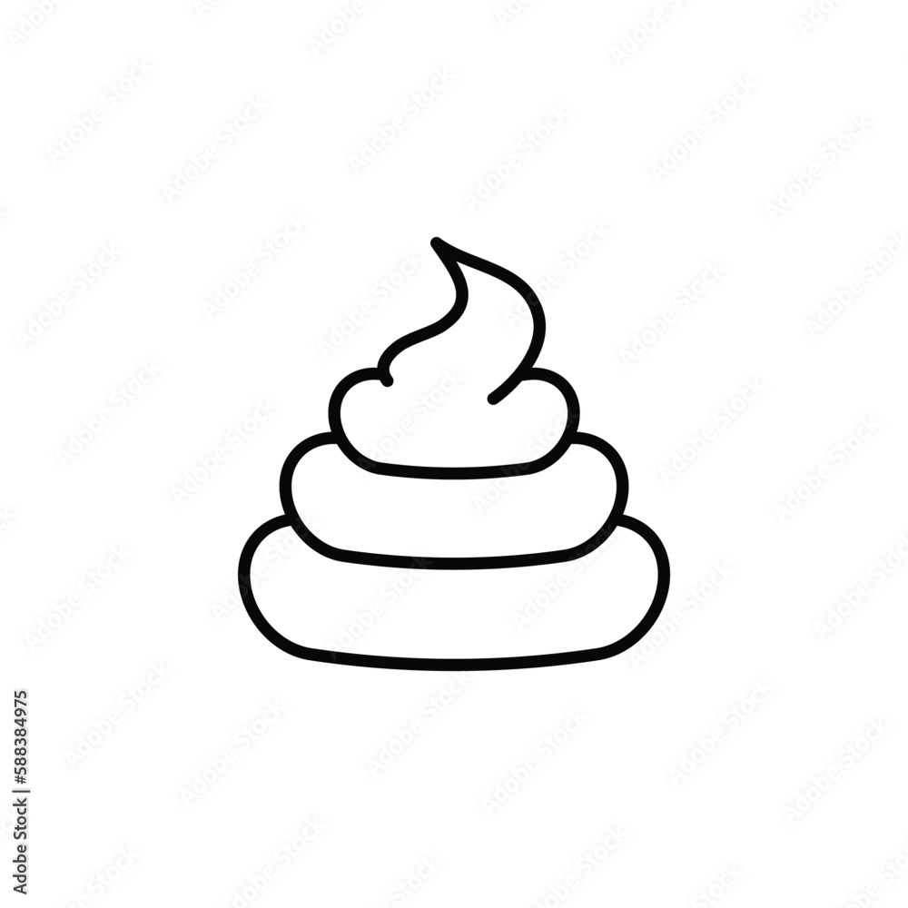 Crap icon. Pile of poo icon vector Crap icon. Pile of poo icon vector