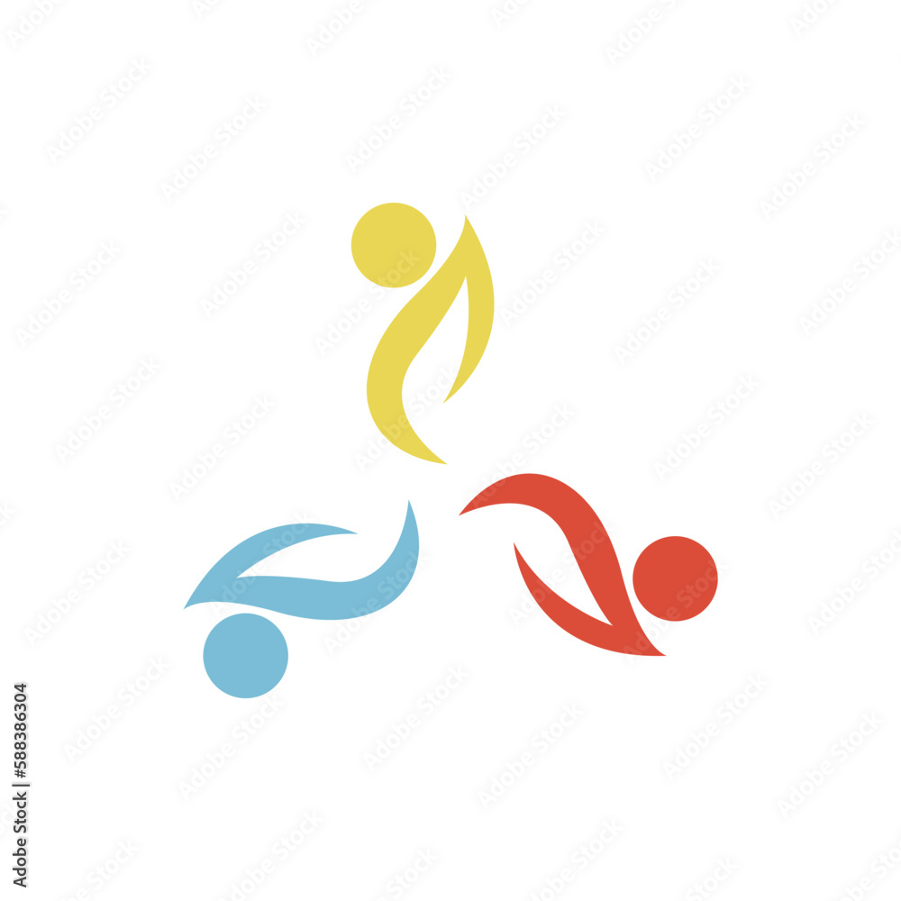Community, network and social icon Community, network and social icon