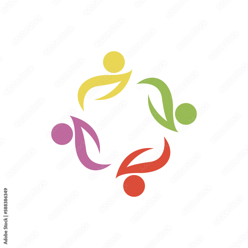Community, network and social icon Community, network and social icon