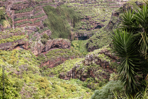 La Palma Island. Northern Tropical Exotic Landscape of La Palma. Canary Islands, Spain.
