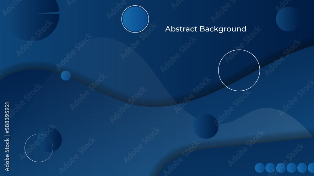 Abstract dark blue background with geometrical shapes