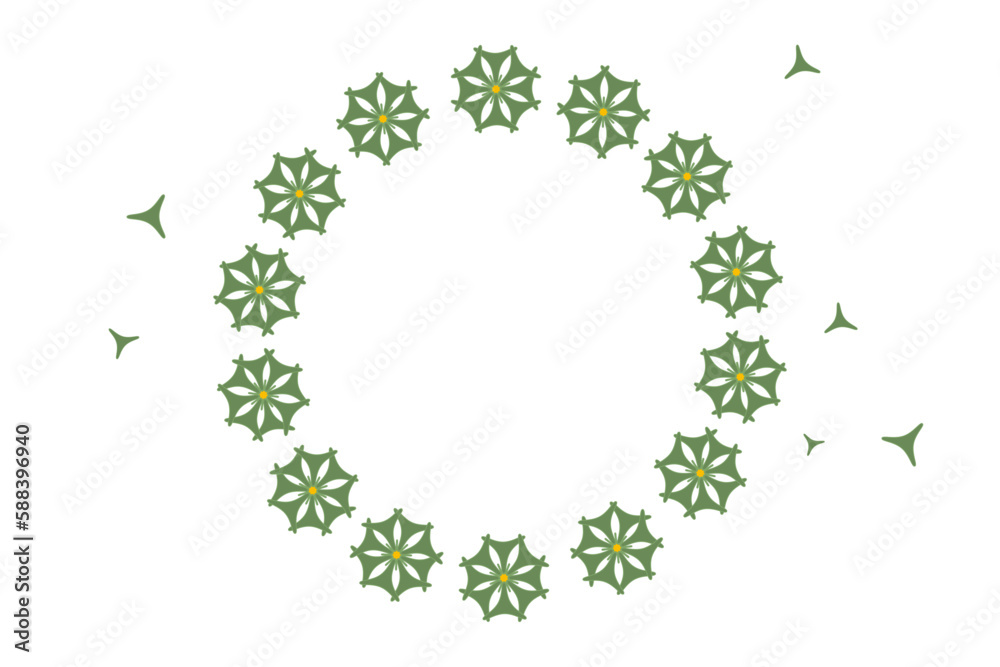 Frame of green flowers. Background with green flowers for social media template, cards, wedding invitations. Frame of green flowers. Background with green flowers for social media template, cards, wedding invitations.