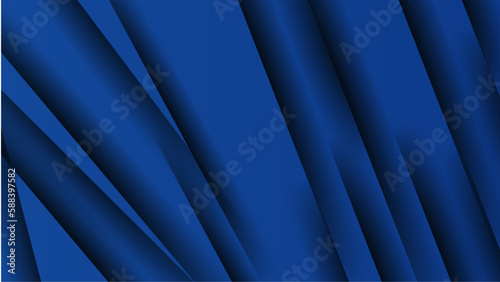 Minimal geometric shape blue background