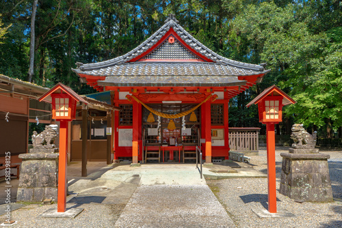 郡山八幡神社の風景（伊佐市）