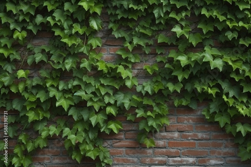 Ivy Brick Wall © Amber