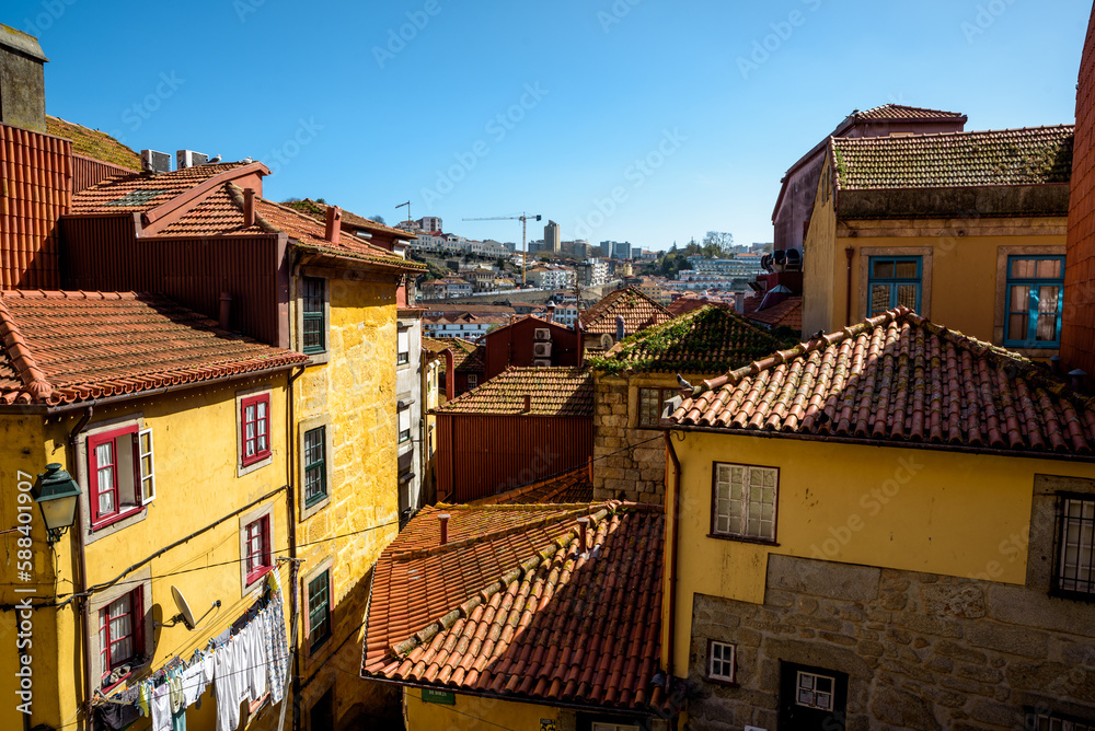 Porto, Portugal - 03 25 2023: The wonderful city of Porto in Portugal