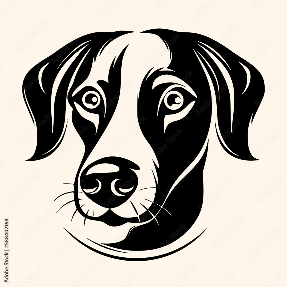 Dog vector for logo or icon, drawing Elegant minimalist style,abstract style Illustration Dog vector for logo or icon, drawing Elegant minimalist style,abstract style Illustration