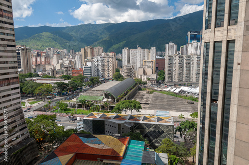View of Caracas in Venezuela from Parque Central