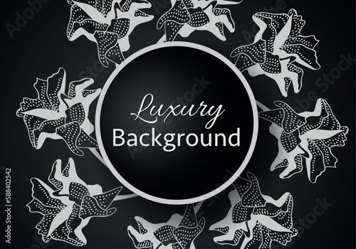 Elegant banner with intricate, parallel white lines on a dark background. Vector pattern, abstract geometric.
