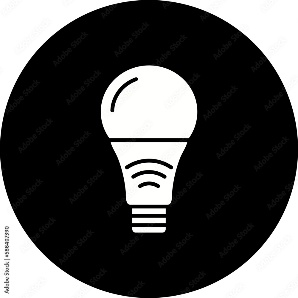 Smart Light Glyph Inverted Icon Smart Light Glyph Inverted Icon
