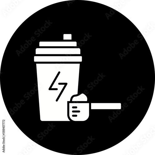 Shake Glyph Inverted Icon