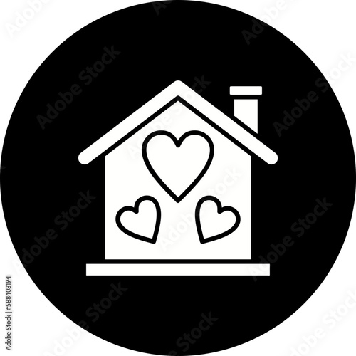 Home Glyph Inverted Icon