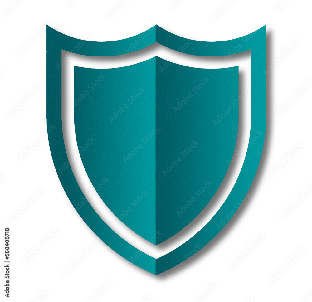 green paper shield Paper cut out shield shape isolated on transparent background. green paper shield Paper cut out shield shape isolated on transparent background.