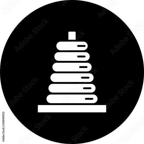 Stacker Glyph Inverted Icon