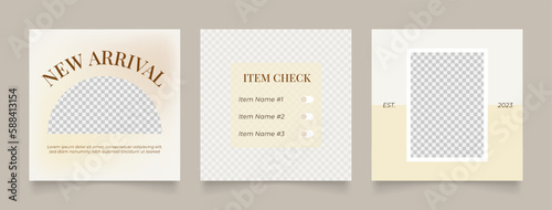 social media template banner beauty care cosmetic and spa sale promotion. fully editable instagram and facebook square post frame puzzle organic sale poster