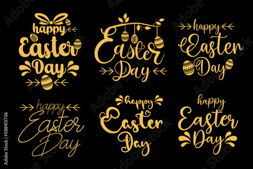 Happy easter lettering. Happy easter for a printing on demands