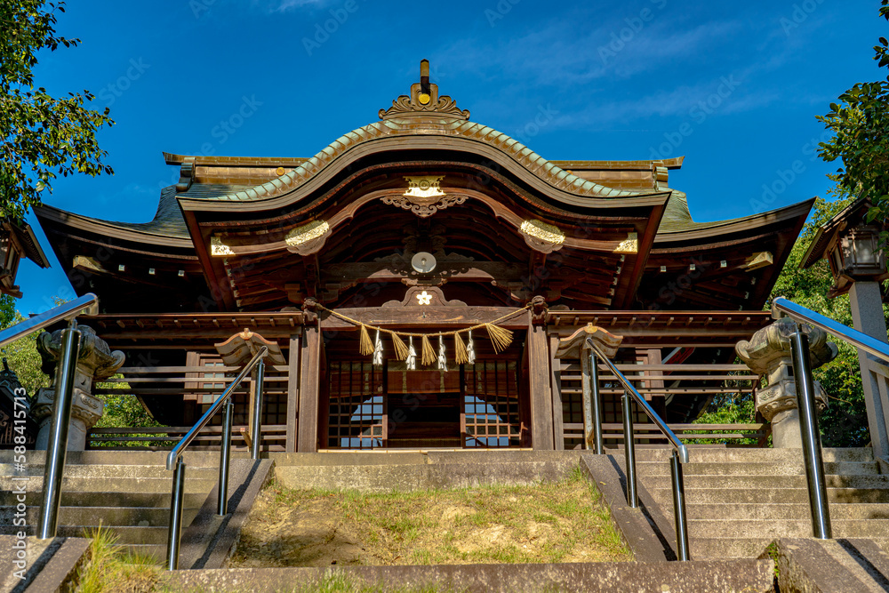 Naklejka premium 備後護国神社の風景（福山市）