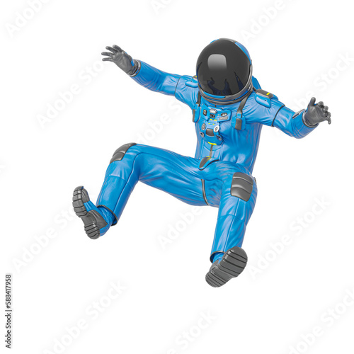 master astronaut is floating bsck