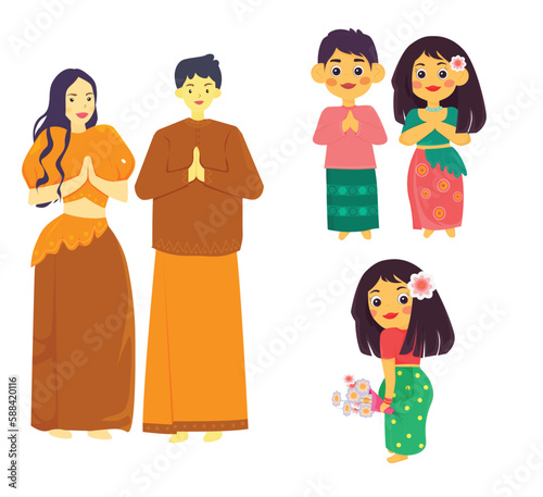 Hand Drawn Sinhala & Tamil New Year Vector Design