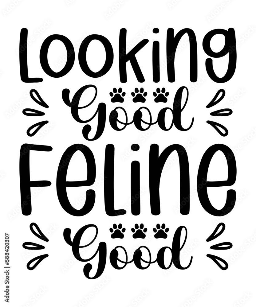 Naklejka premium cat mom svg design,Silhouette Cameo, Cricut File, Glowforge Laser File, Pet Love Cut File, Dog Cat Paw SVG, Pet Cutting File, Dogs Cats Shirt, Pet Quote SVG, Rescue Mom SVG, Dog Cat Lover, Fur Mama 