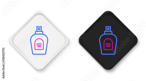 Line Perfume icon isolated on white background. Colorful outline concept. Vector