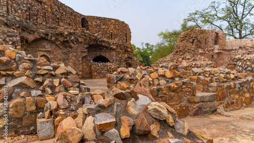 Feroz Shah Kotla fort located in New Delhi, India photo